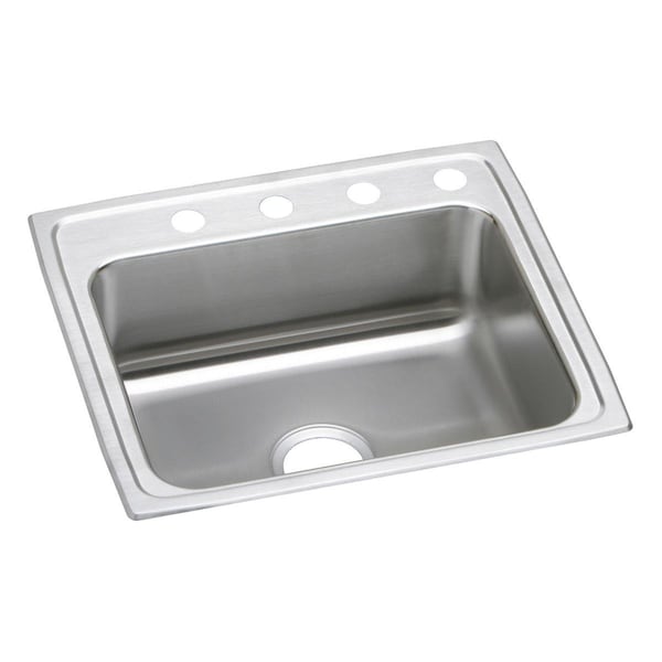 Lustertone Stainless Steel 25 X 21-1/4 X 6-1/2 Single Bowl Top Mount Ada Sink